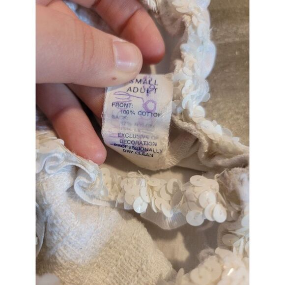 Costume Gallery white sequin tank top women's - Picture 4 of 5